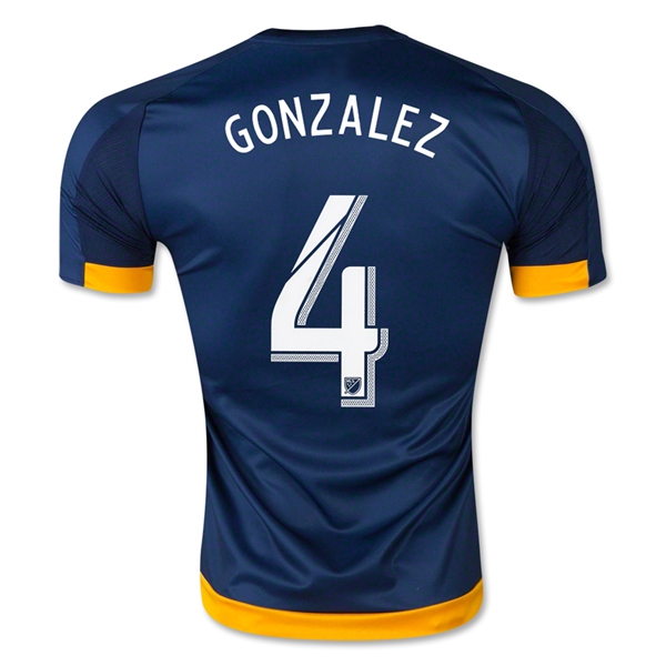 LA Galaxy 2015-16 GONZALEZ #4 Away Soccer Jersey